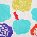 echino Cloud Flower Cotton Linen Canvas - White
