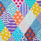 echino Rhombus Cotton Linen Canvas - Multicolor