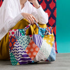 echino Rhombus Cotton Linen Canvas - Multicolor