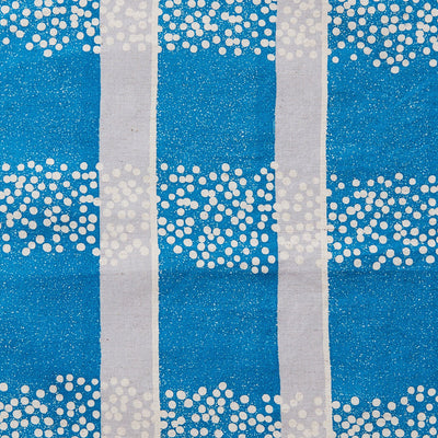 echino Field Cotton Linen Sheeting - Blue x Grey
