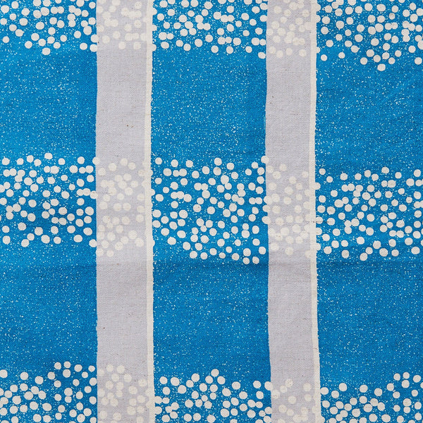 echino Field Cotton Linen Sheeting - Blue x Grey