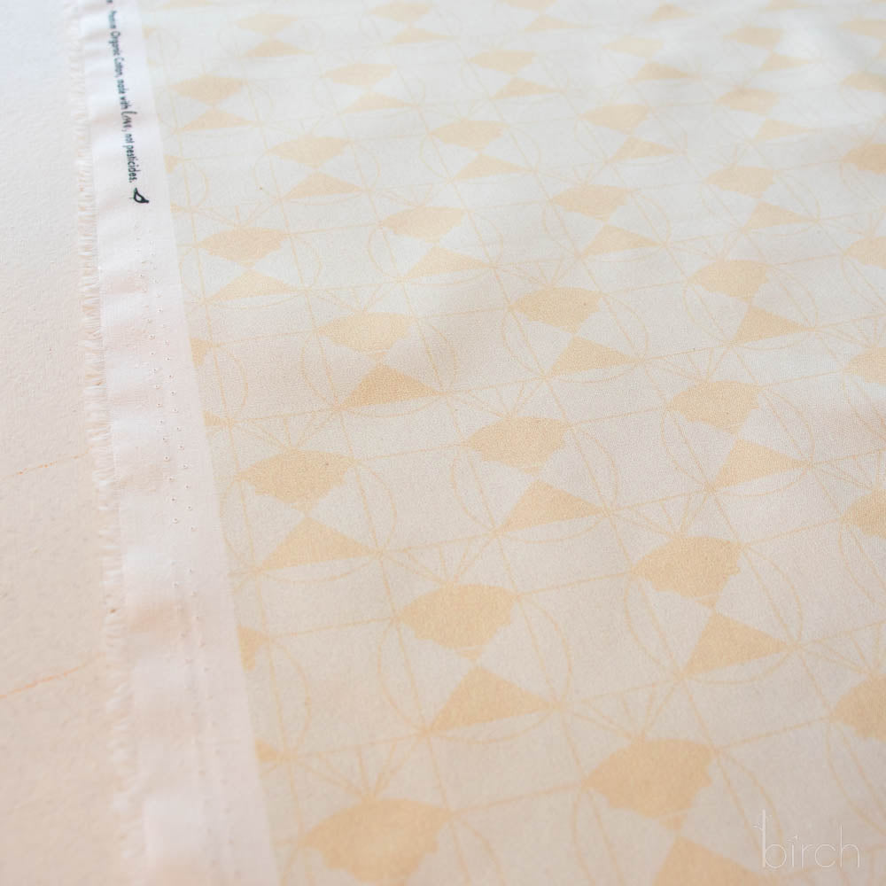 Chickadee End Papers Cream, Charley Harper End Papers Basics from Birch Organic Fabrics