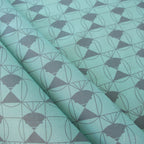 Chickadee End Papers Seafoam, Charley Harper End Papers Basics from Birch Organic Fabrics