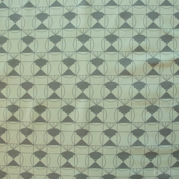 Chickadee End Papers Jade, Charley Harper End Papers Basics from Birch Organic Fabrics