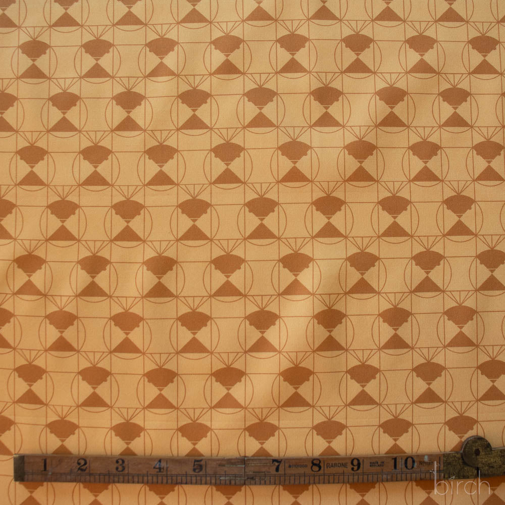 Chickadee End Papers Toffee, Charley Harper End Papers Basics from Birch Organic Fabrics