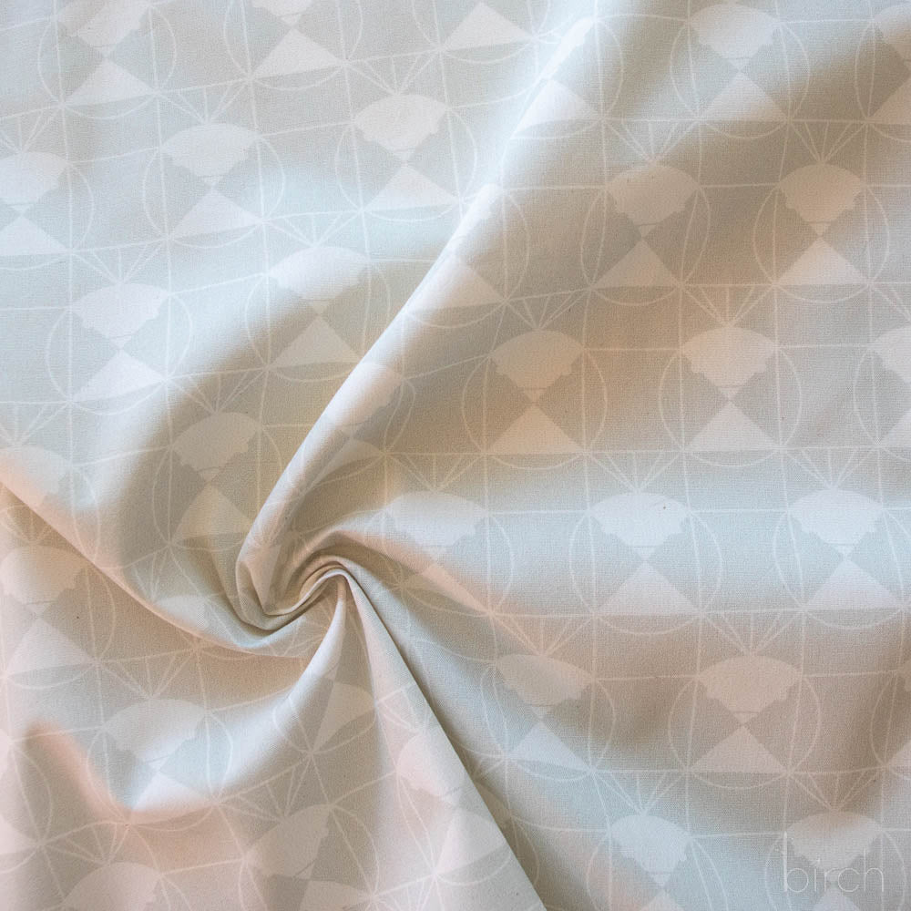Chickadee End Papers Snow, Charley Harper End Papers Basics from Birch Organic Fabrics