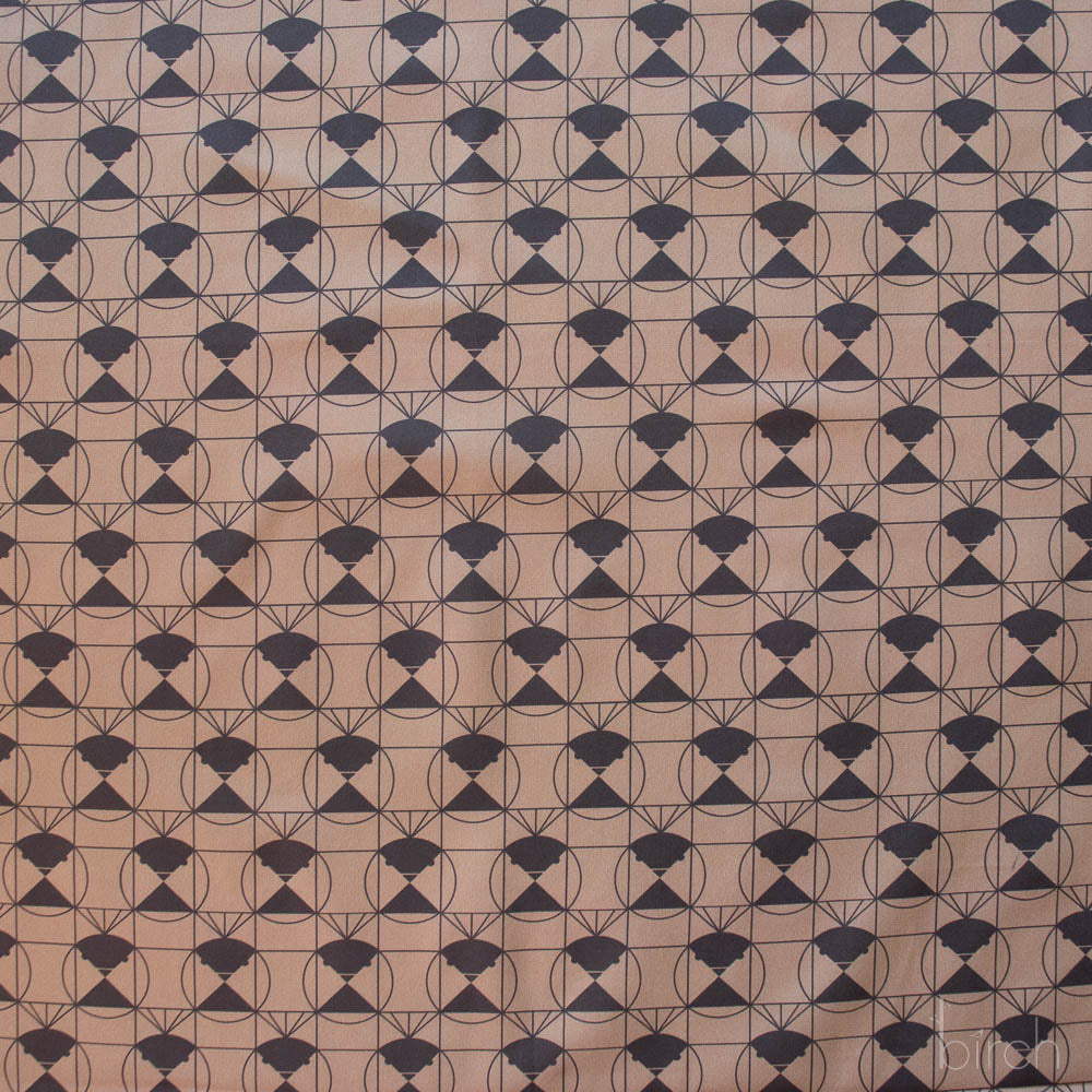 Chickadee End Papers Driftwood, Charley Harper End Papers Basics from Birch Organic Fabrics