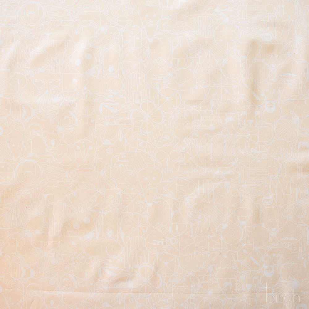 End Papers Cream, Charley Harper End Papers Basics from Birch Organic Fabrics