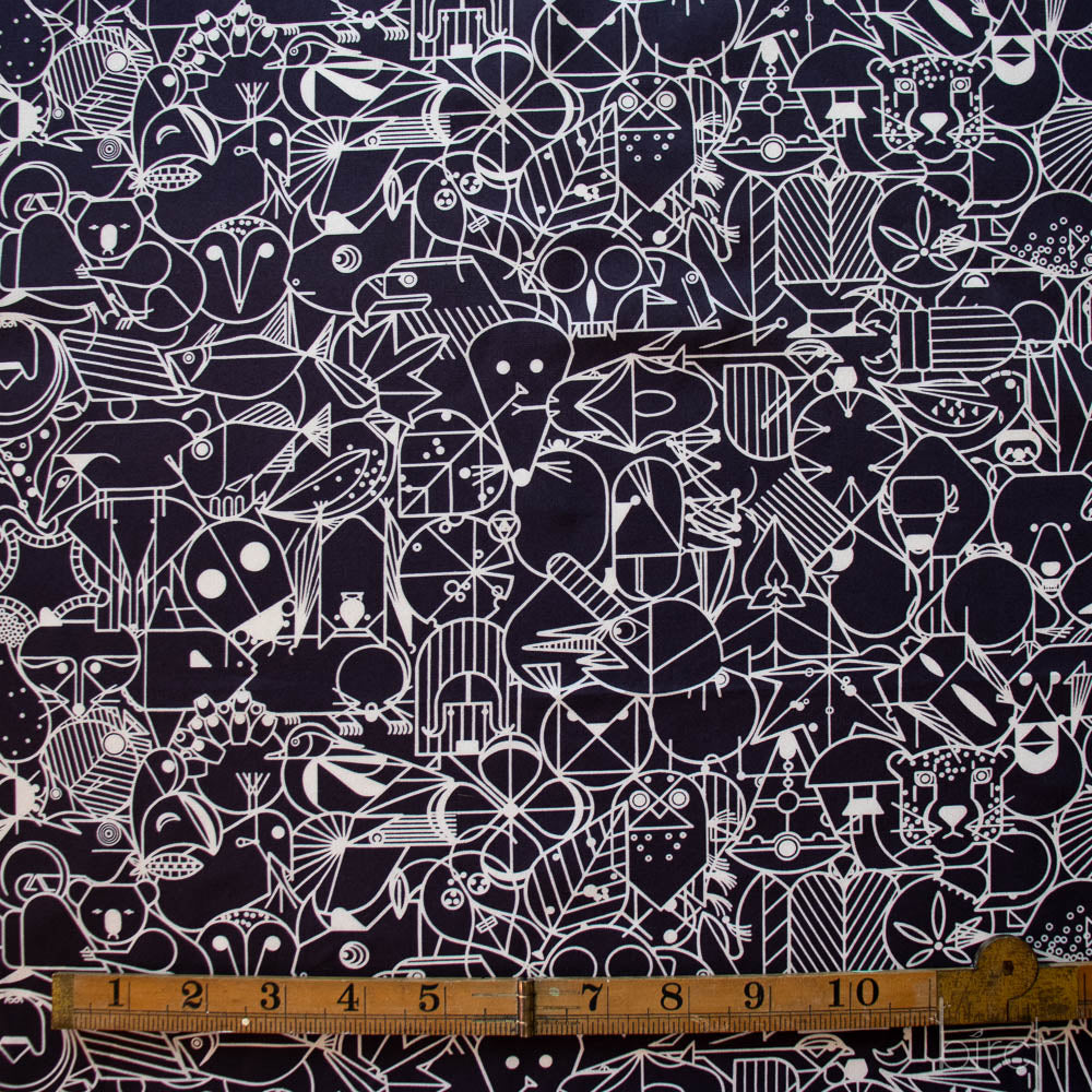 End Papers Black, Charley Harper End Papers Basics from Birch Organic Fabrics Chickadee End Papers Driftwood, Charley Harper End Papers Basics from Birch Or