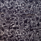 End Papers Black, Charley Harper End Papers Basics from Birch Organic Fabrics Chickadee End Papers Driftwood, Charley Harper End Papers Basics from Birch Or