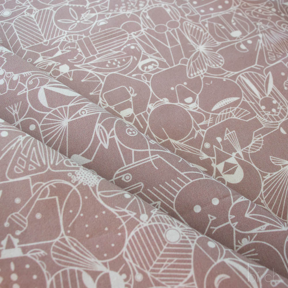 End Papers Pebble, Charley Harper End Papers Basics from Birch Organic Fabrics