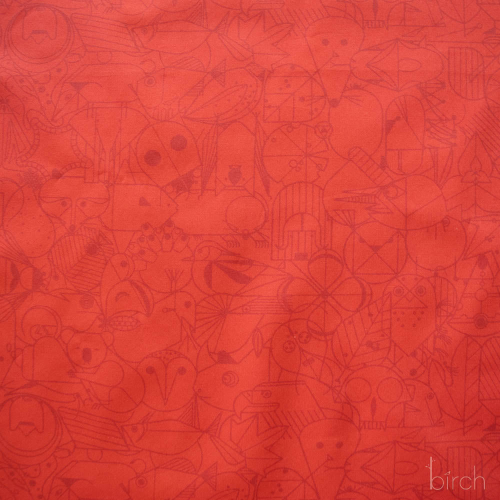 End Papers Cardinal, Charley Harper End Papers Basics from Birch Organic Fabrics