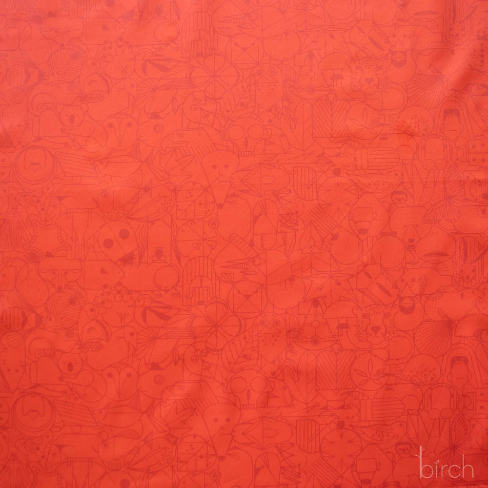 End Papers Cardinal, Charley Harper End Papers Basics from Birch Organic Fabrics