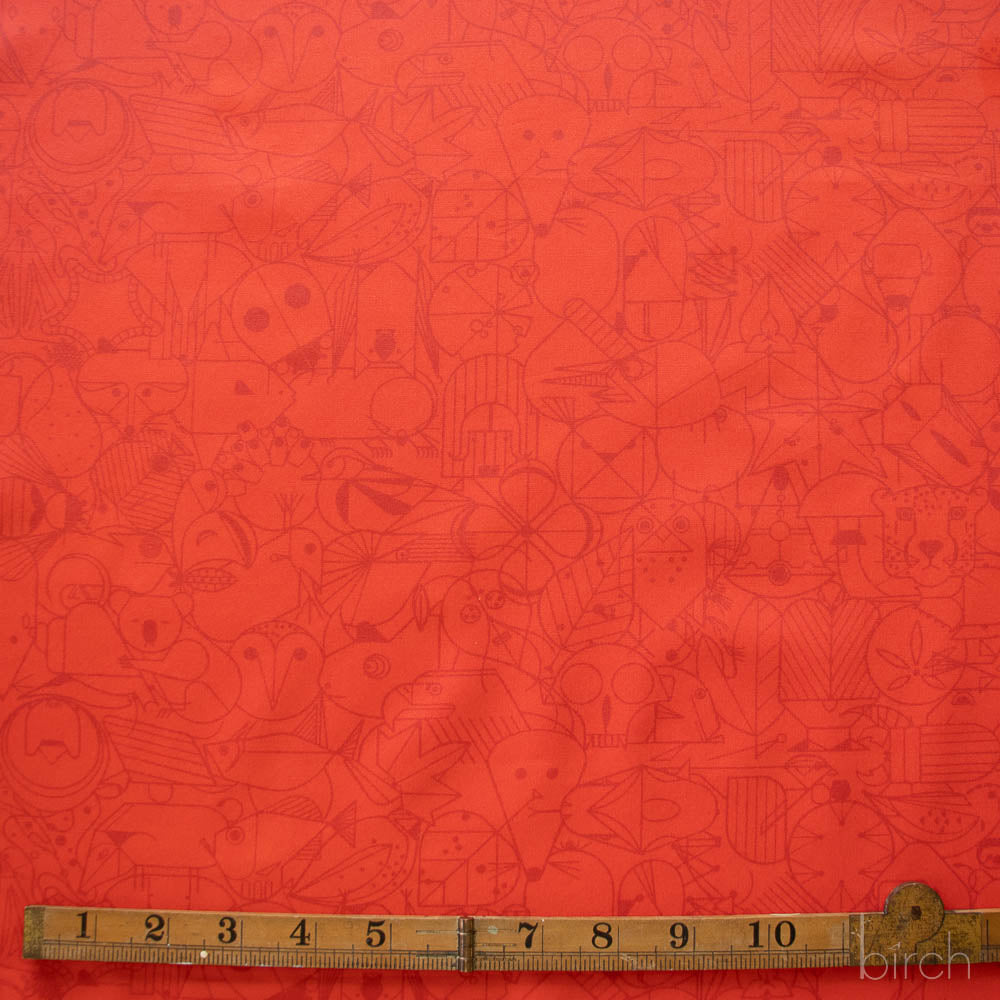 End Papers Cardinal, Charley Harper End Papers Basics from Birch Organic Fabrics