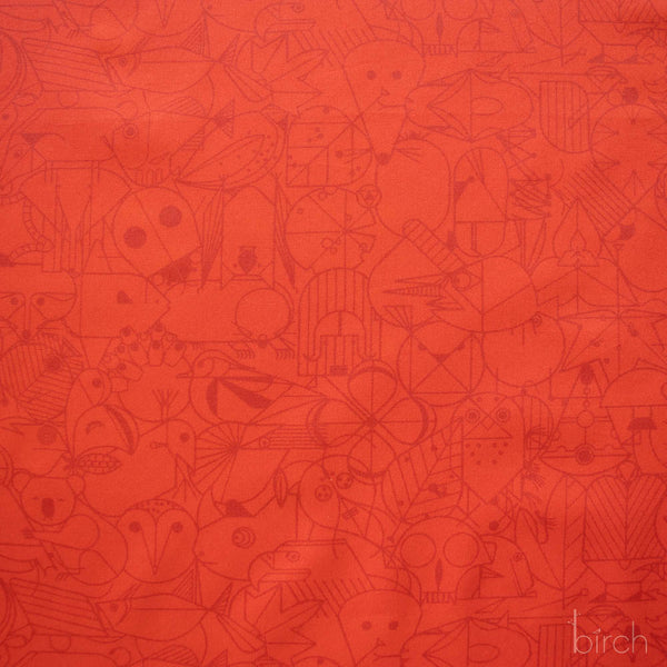 End Papers Cardinal, Charley Harper End Papers Basics from Birch Organic Fabrics