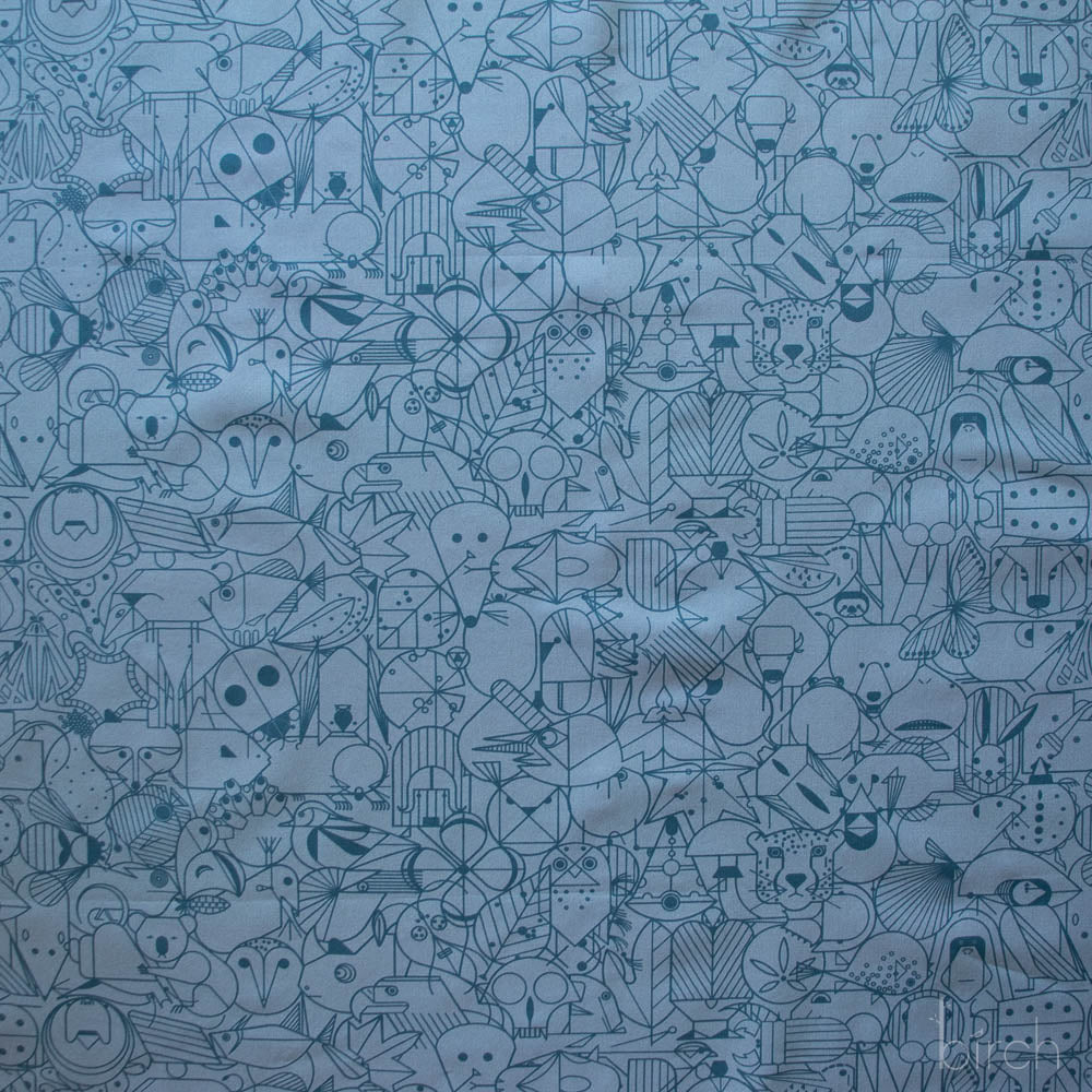 End Papers Denim, Charley Harper End Papers Basics from Birch Organic Fabrics
