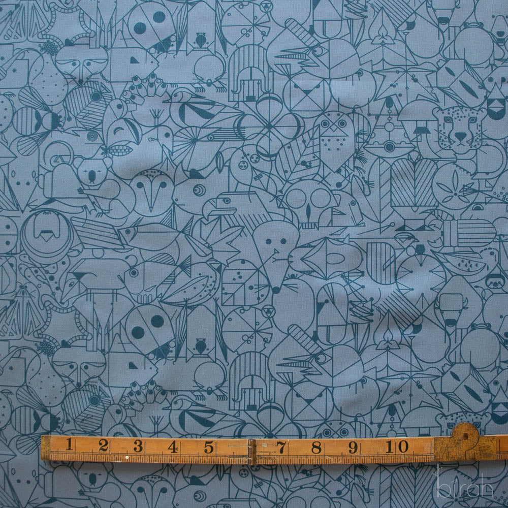 End Papers Denim, Charley Harper End Papers Basics from Birch Organic Fabrics