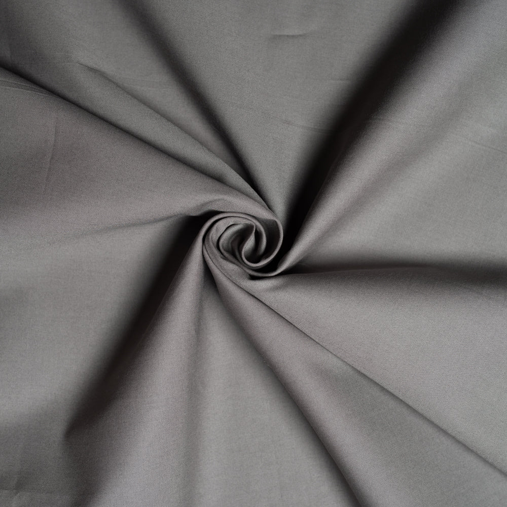 Grey Solid Poplin