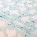Little Lamb Mint, Homestead by Emily Isabella for Birch Organic Fabrics