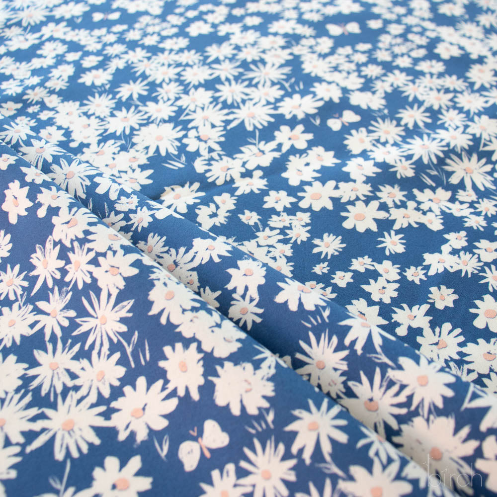 Daisy Bed Storm, Homestead by Emily Isabella for Birch Organic Fabrics
