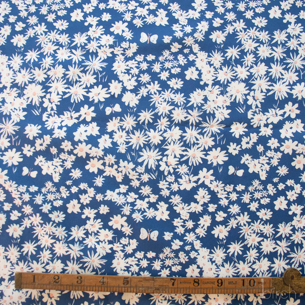 Daisy Bed Storm, Homestead by Emily Isabella for Birch Organic Fabrics