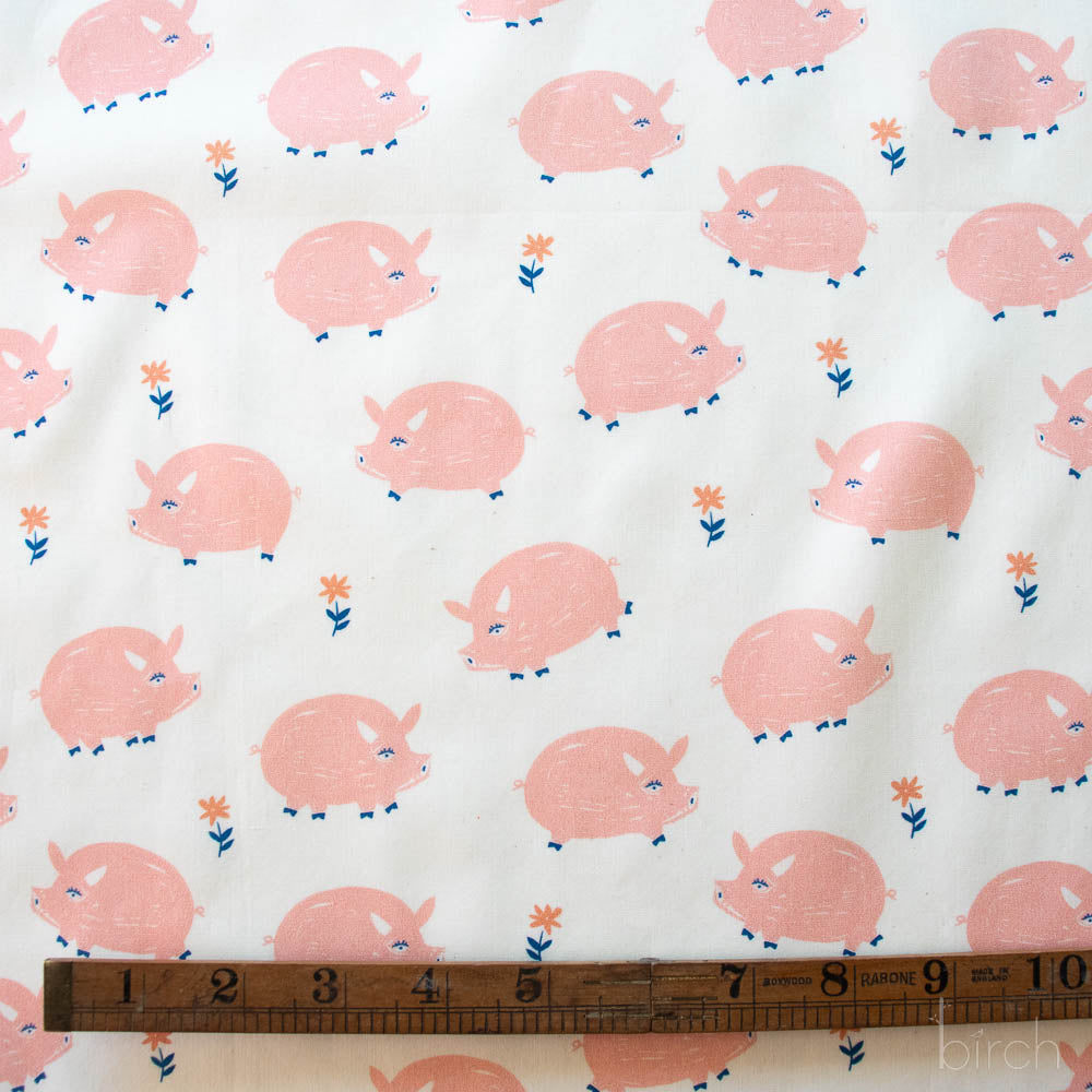 Oink, Homestead by Emily Isabella for Birch Organic Fabrics