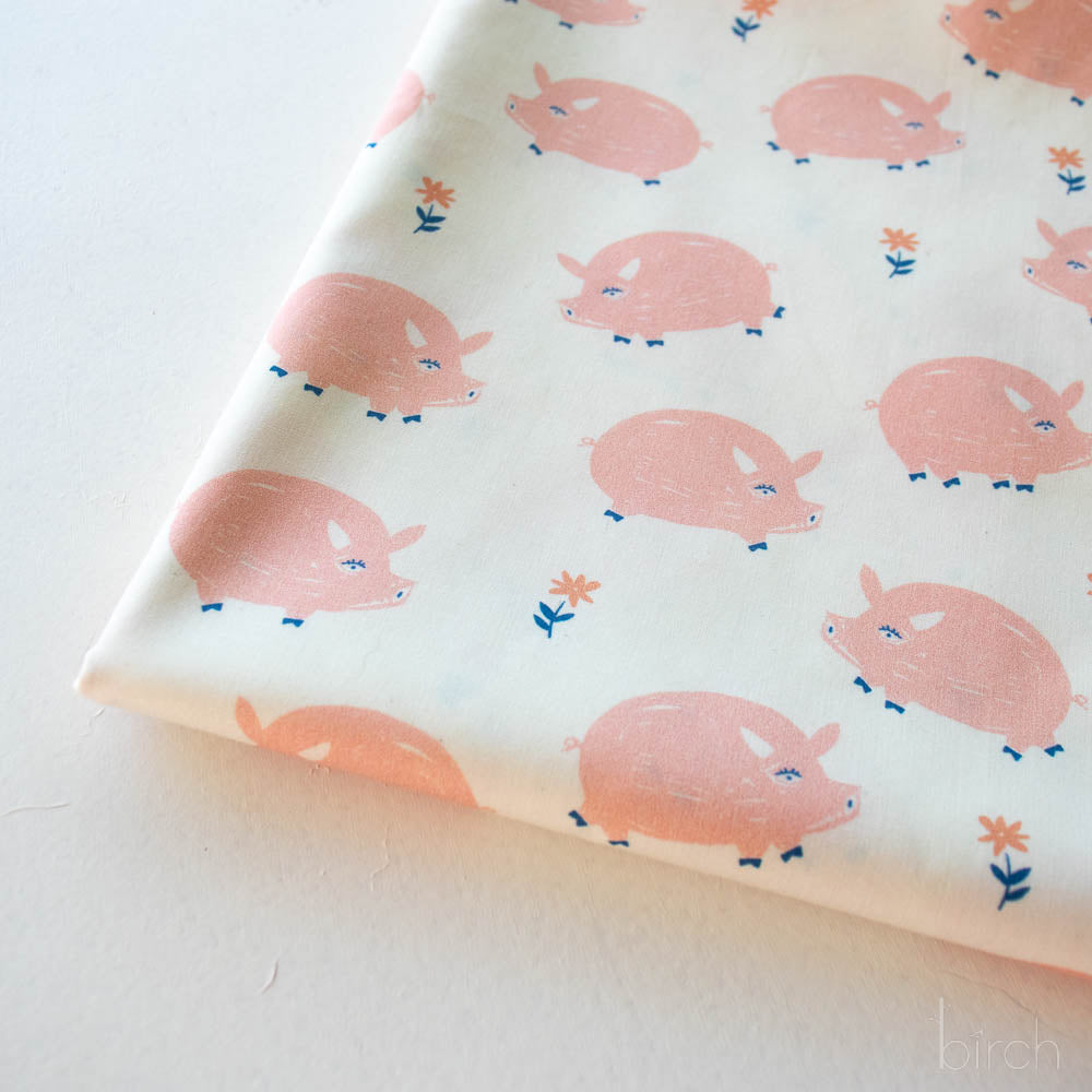 Oink, Homestead by Emily Isabella for Birch Organic Fabrics