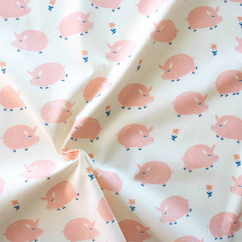 Oink, Homestead by Emily Isabella for Birch Organic Fabrics