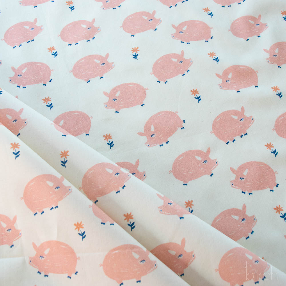 Oink, Homestead by Emily Isabella for Birch Organic Fabrics