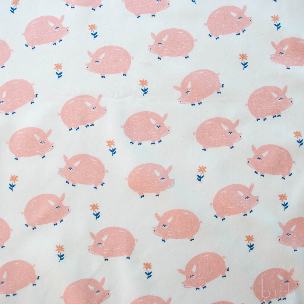 Oink, Homestead by Emily Isabella for Birch Organic Fabrics