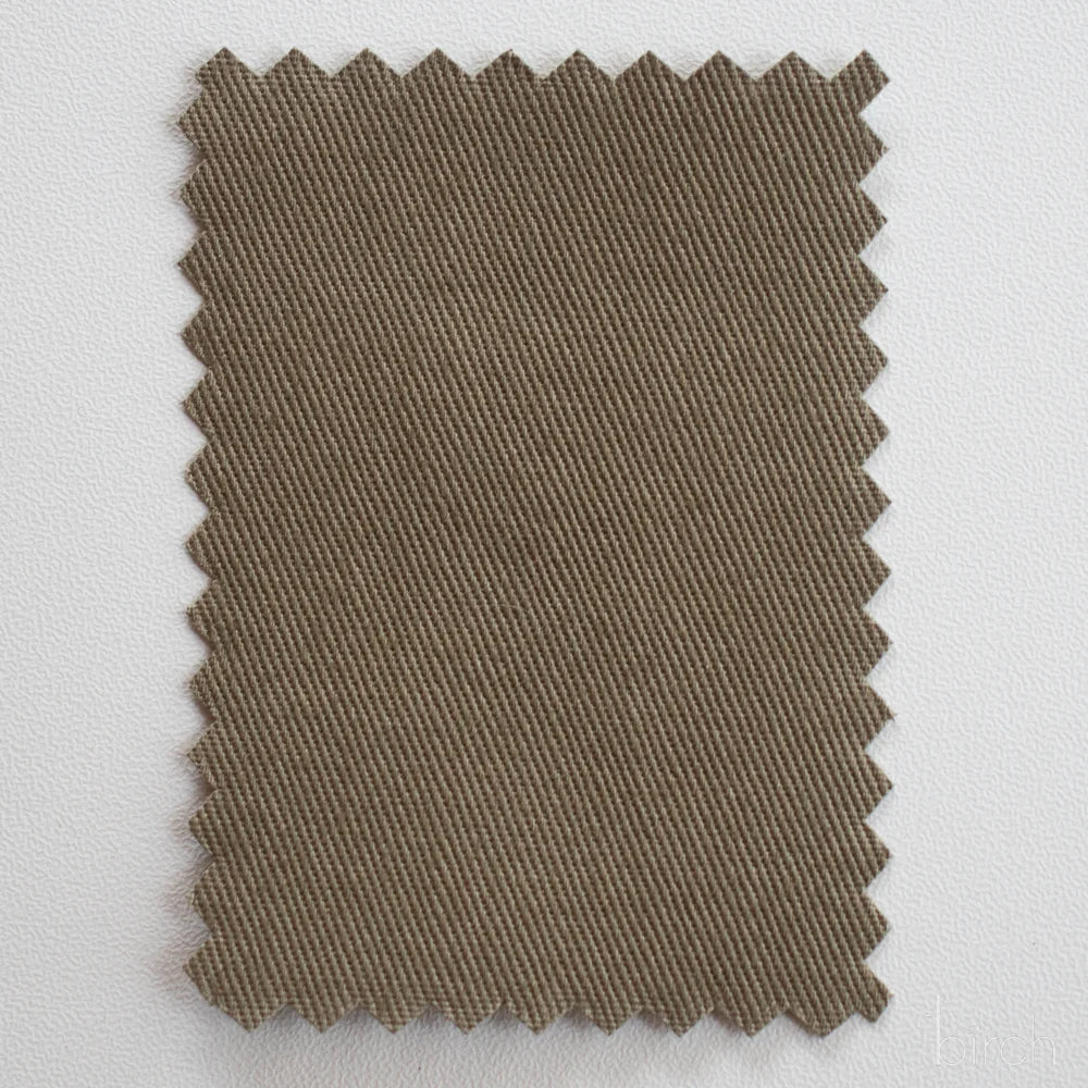 Organic Twill Solids - Sepia Green