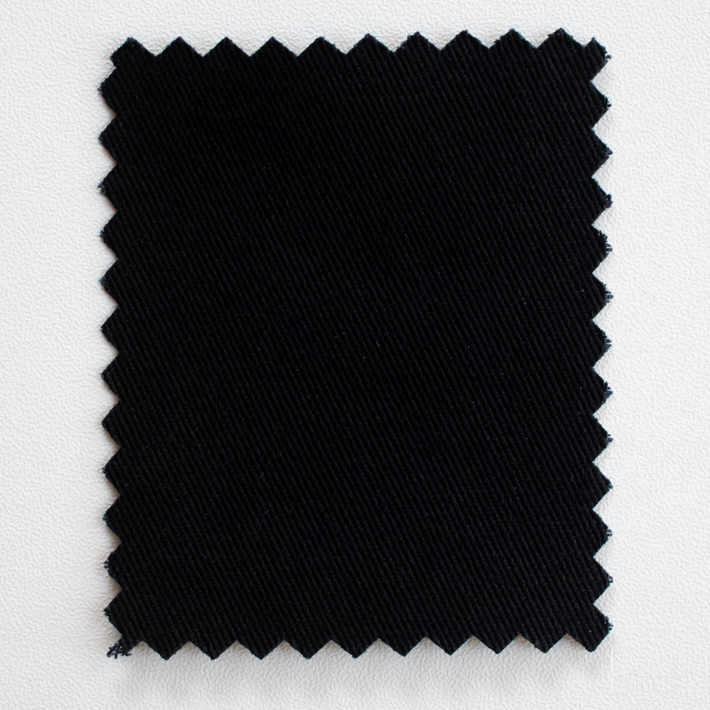 Organic Twill Solids - Black