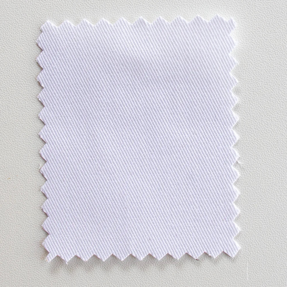 Organic Twill Solids - White