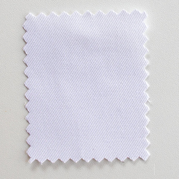 Organic Twill Solids - White