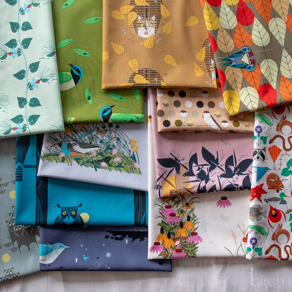 Charley Harper Iconic Vol. 2 for Birch Organic Fabrics Bundle 12 Total