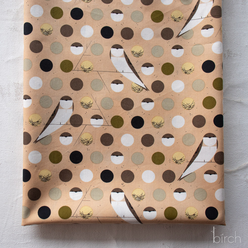 Bank Swallow Brown, Charley Harper Iconic Vol. 2 for Birch Organic Fabrics