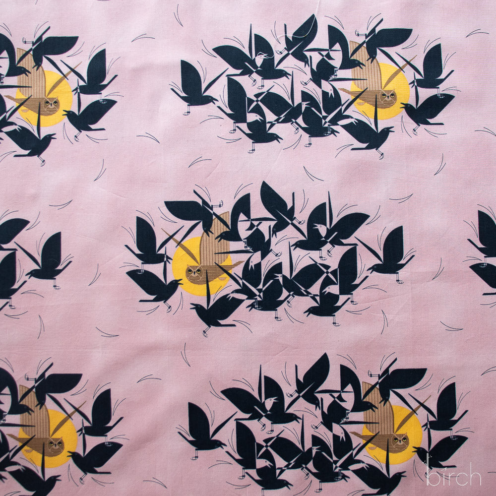 Owltercation, Charley Harper Iconic Vol. 2 for Birch Organic Fabrics