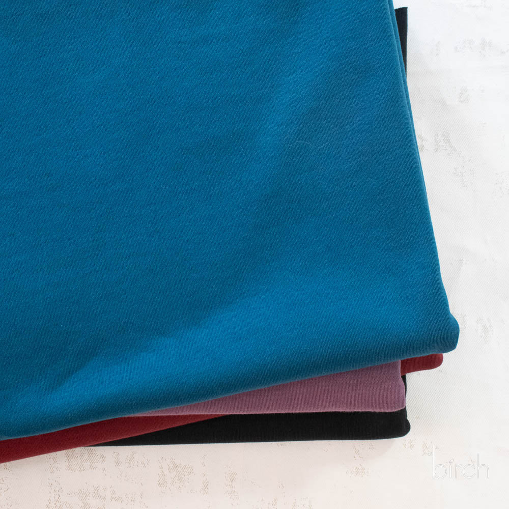 Abyss Solid Interlock Knit by Birch Organic
