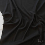 Black Solid Interlock Knit by Birch Organic
