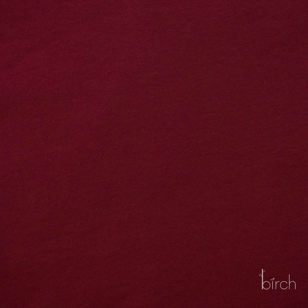 Mulberry Solid Interlock Knit by Birch Organic