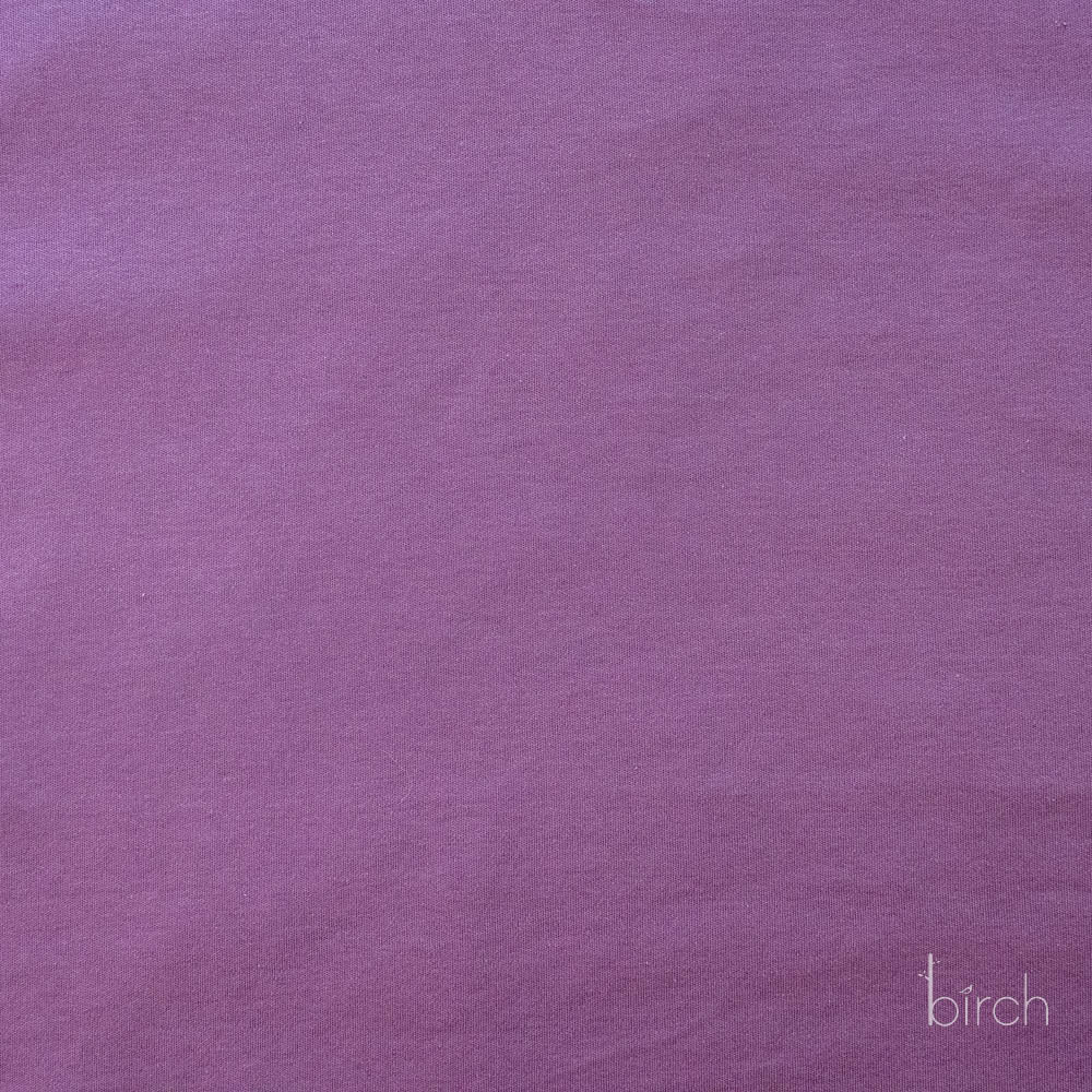 Raisin Solid Interlock Knit by Birch Organic