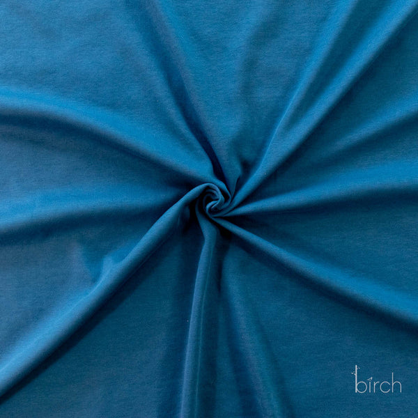 Abyss Solid Interlock Knit by Birch Organic