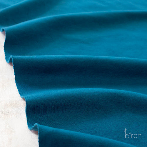 Abyss Solid Interlock Knit by Birch Organic