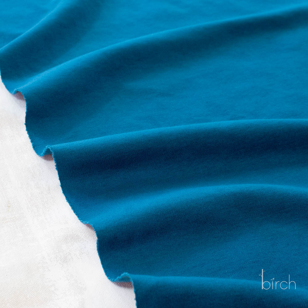 Abyss Solid Interlock Knit by Birch Organic