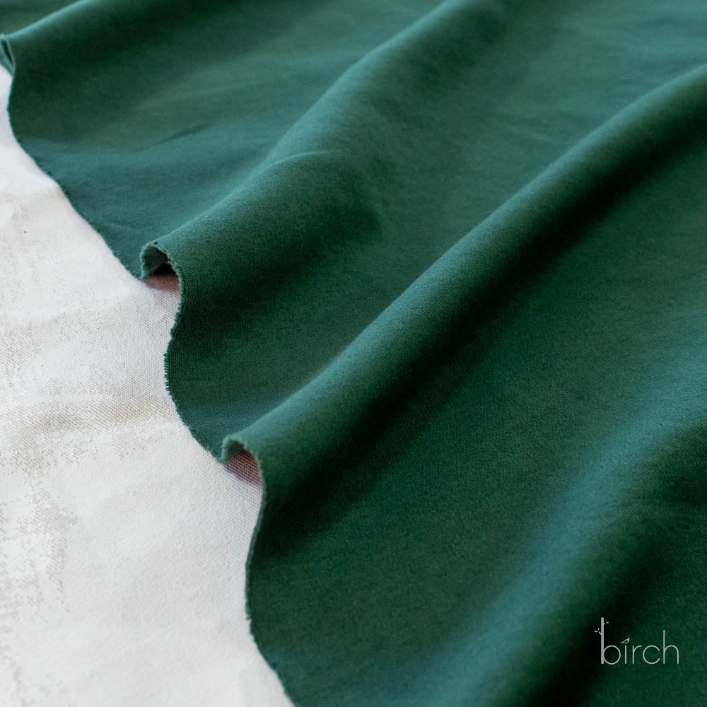 Dark Forest Solid Interlock Knit by Birch Organic