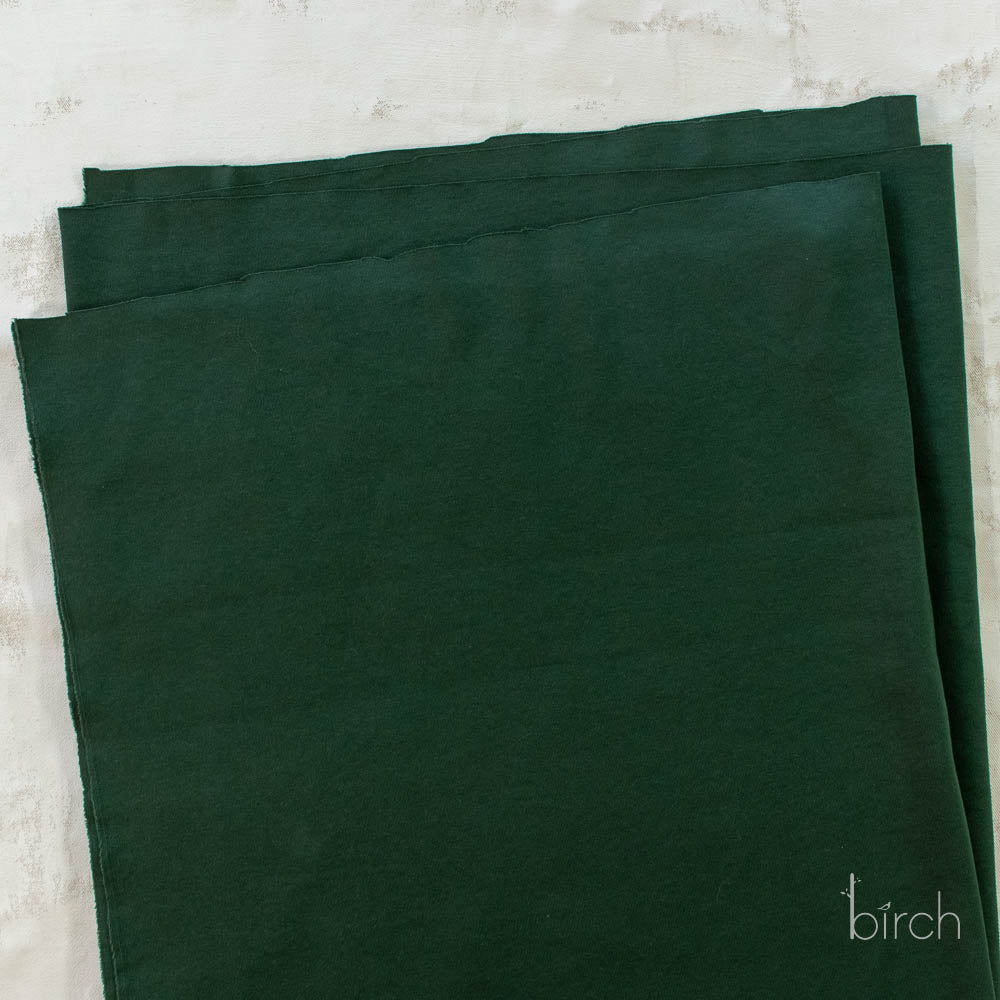Dark Forest Solid Interlock Knit by Birch Organic