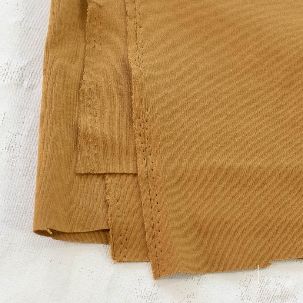 Ochre Solid Interlock Knit by Birch Organic