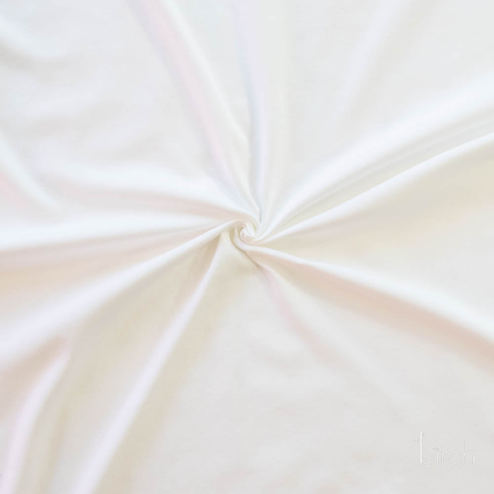 White Solid Interlock Knit by Birch Organic