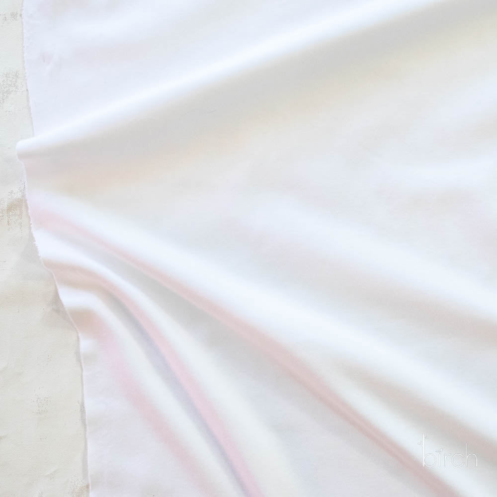 White Solid Interlock Knit by Birch Organic