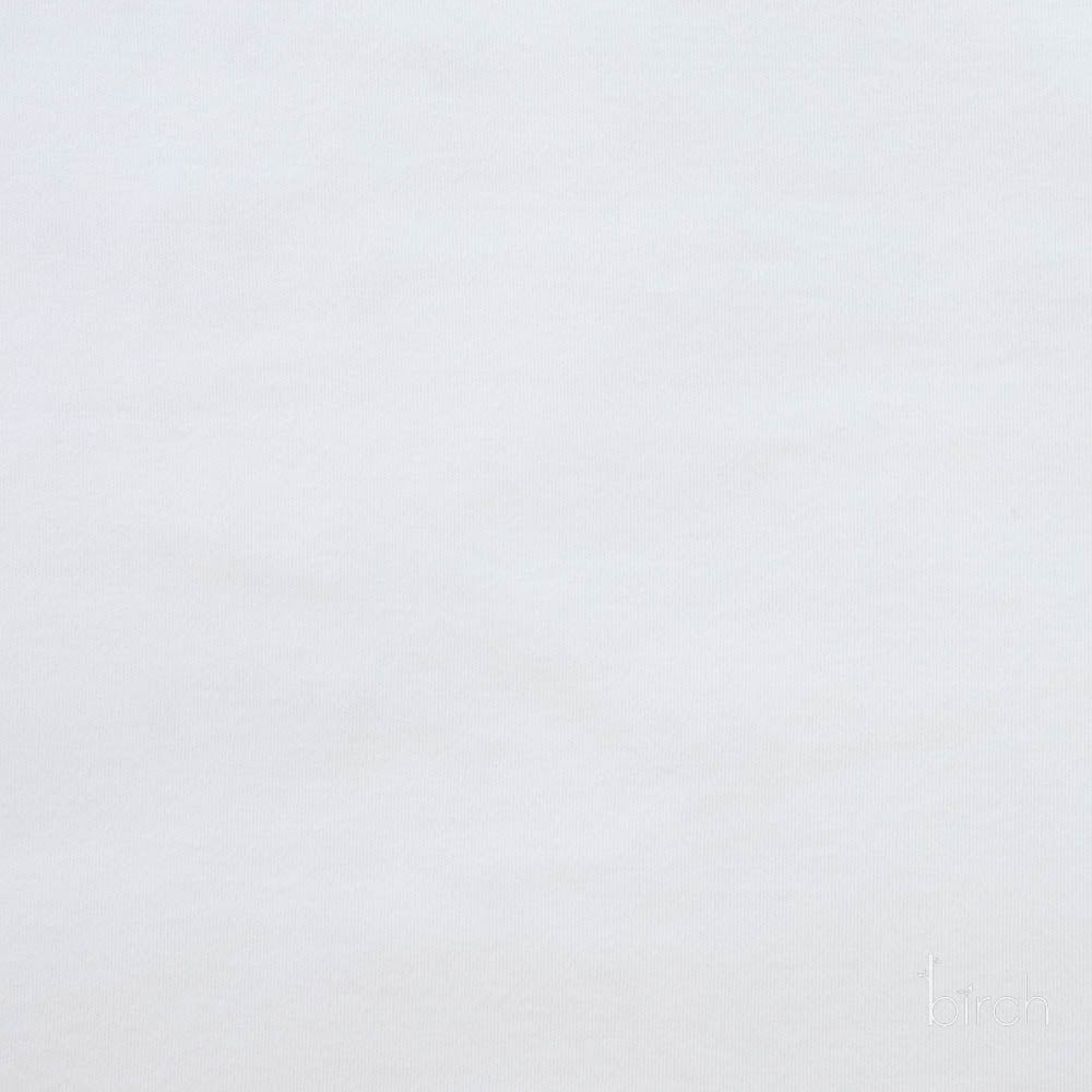 White Solid Interlock Knit by Birch Organic